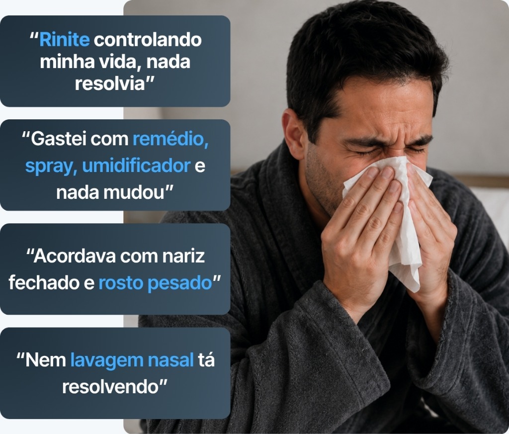 Rinite controlando minha vida